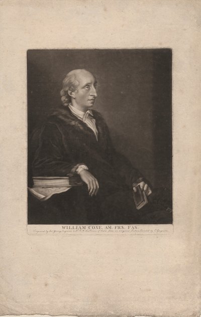 William Coxe, inciso da John Young (1755-1825), c.1785 da Charles Grignion